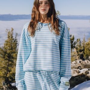 Daily Drills Blue Striped Long Sleeve Set